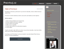 Tablet Screenshot of nove.procvicuj.cz